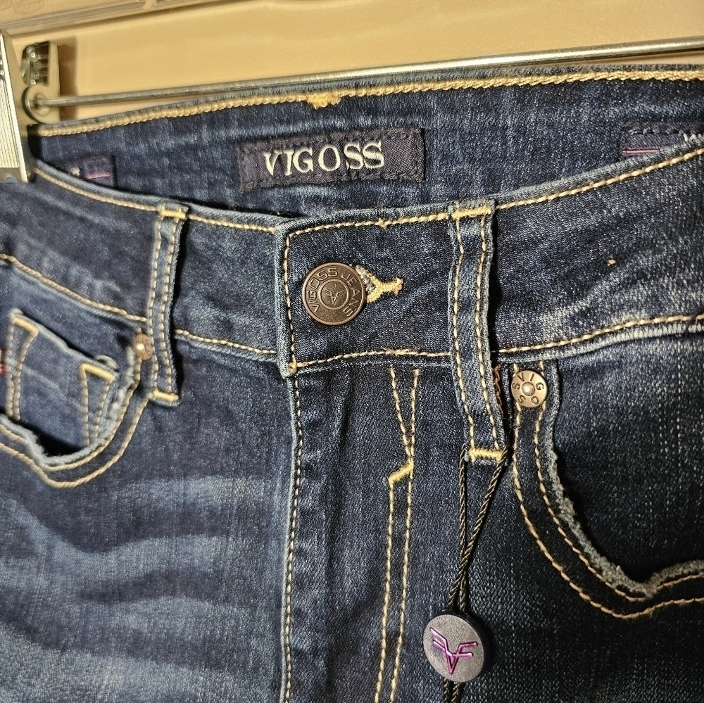 Vigoss High Rise Skinny Luxe Stretch Jeans Women's Size 24 L 28 NWT - Picture 8 of 13